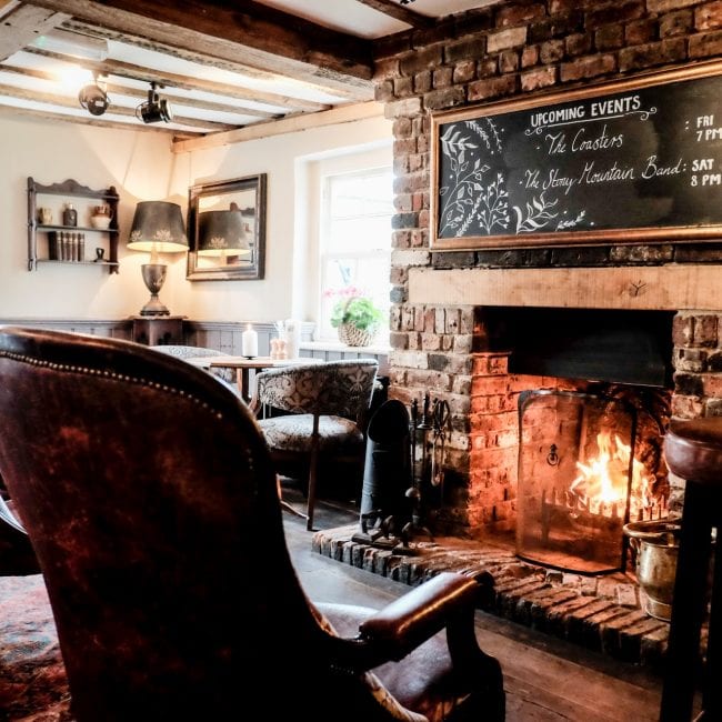best hotels southampton the crown inn fireplace