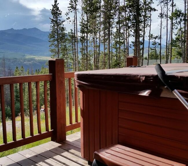 best airbnb breckenridge log cabin hot tub