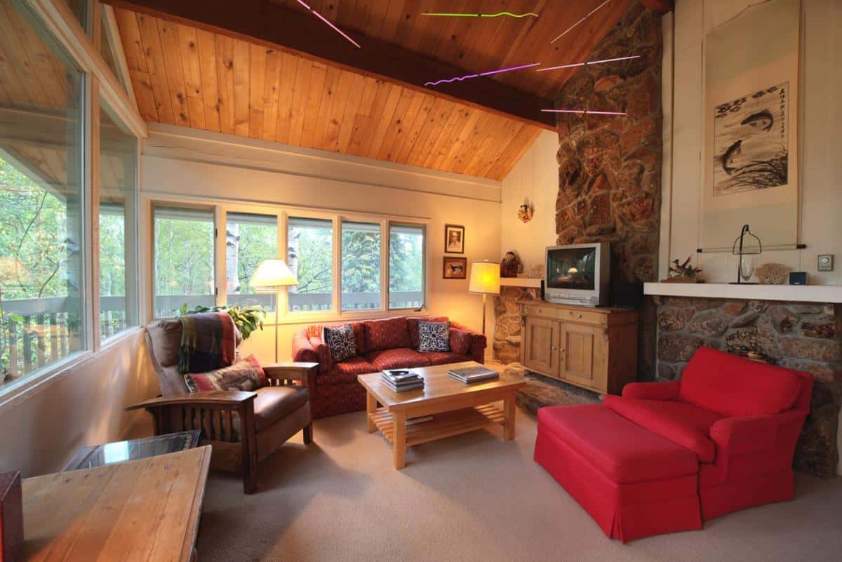 best cabins aspen large house living room