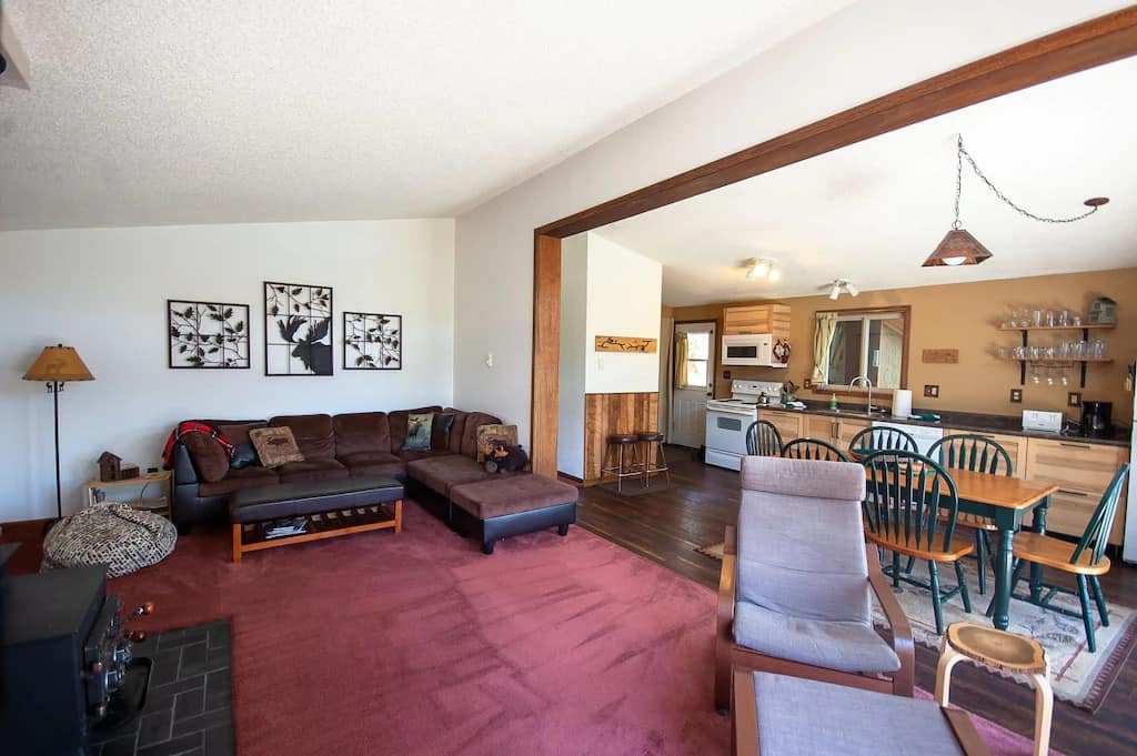 Grand lake cabins moose pond living room