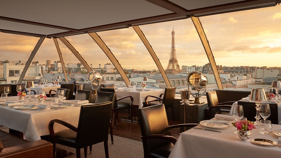 Eiffel Tower restaurant.