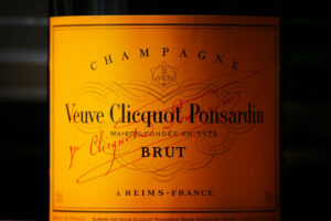 A bottle of champagne from Reims.